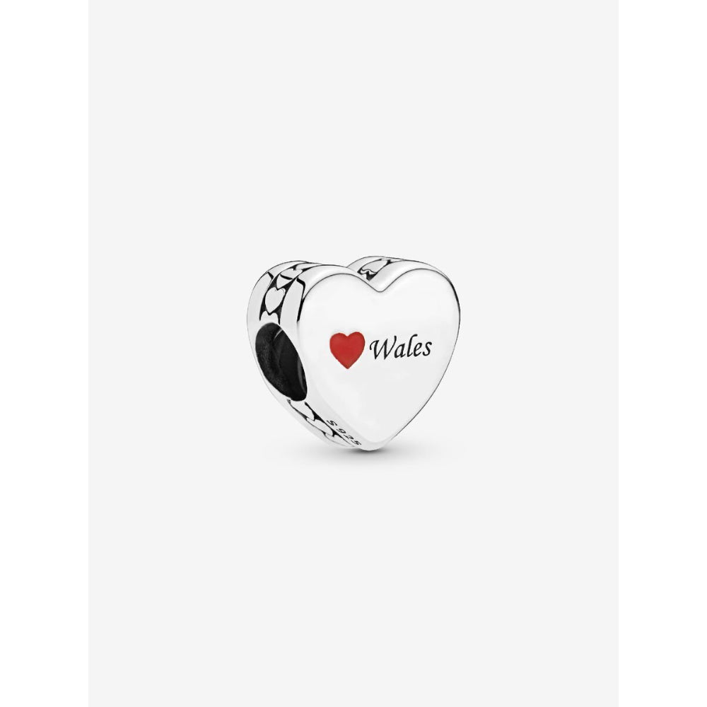 Pandora Sterling Silver Wales Love Heart Charm Image 1