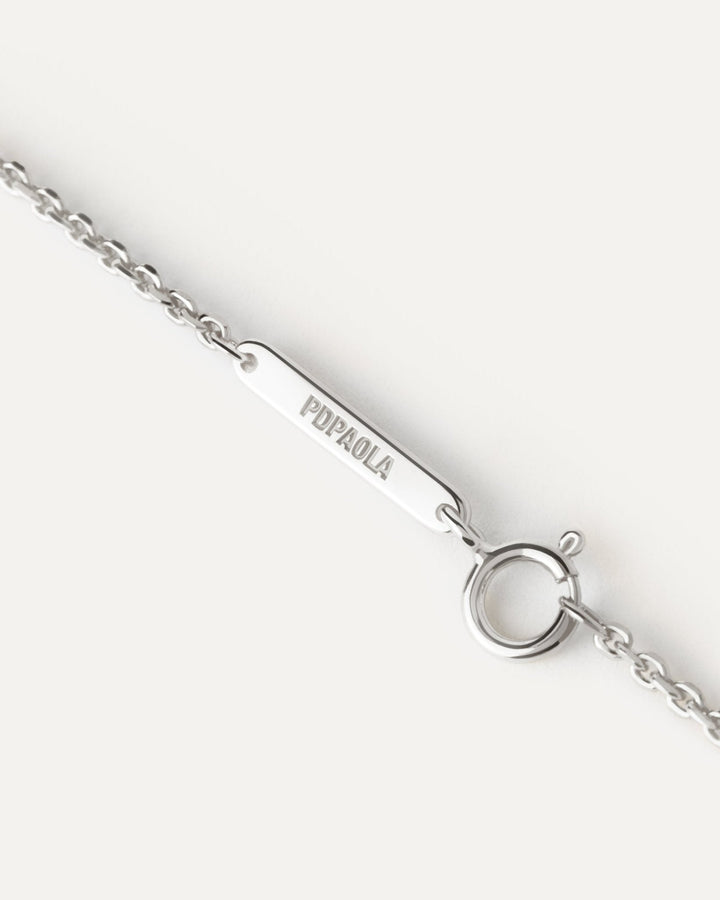 Pdapaola Silver Adjustable Chain Necklace - MococoPDPAOLACO02-910-UNecklaces