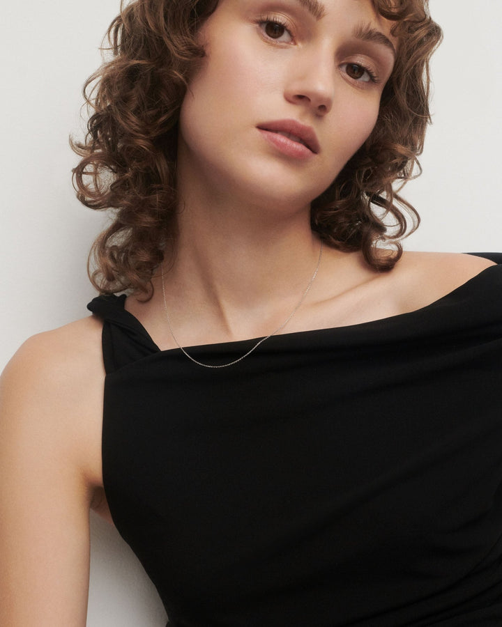 Pdapaola Silver Adjustable Chain Necklace - MococoPDPAOLACO02-910-UNecklaces