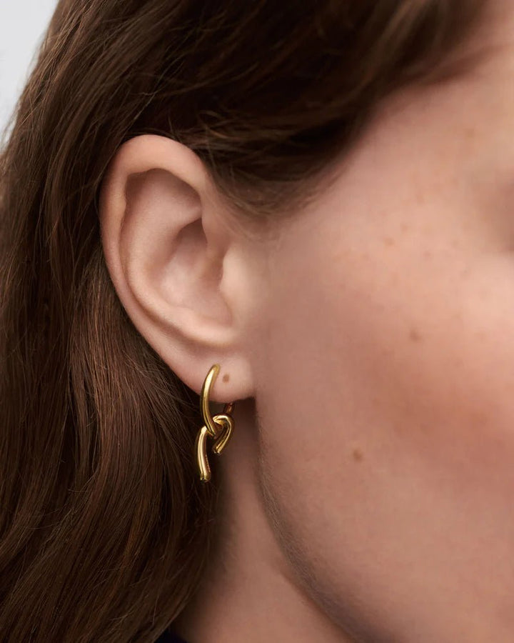 PDPAOLA 18ct Gold Mini Twist Hoop Earrings - MococoPDPAOLAAR01 - D28 - UEarrings