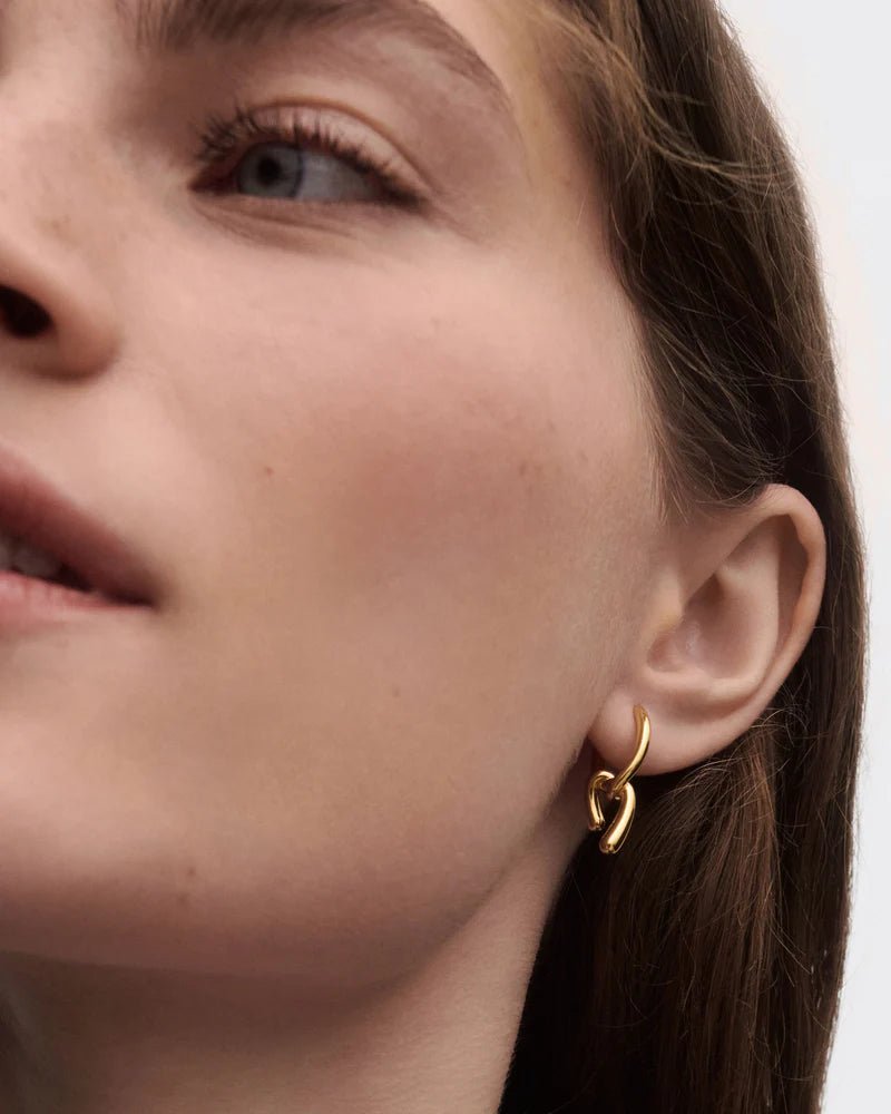 PDPAOLA 18ct Gold Mini Twist Hoop Earrings - MococoPDPAOLAAR01 - D28 - UEarrings