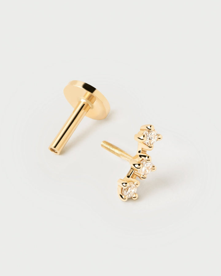 PDPAOLA 18ct Solid Gold Diamond Brooklyn Single Earring - MococoPDPAOLAPG05 - 028 - U8435511734359Earrings