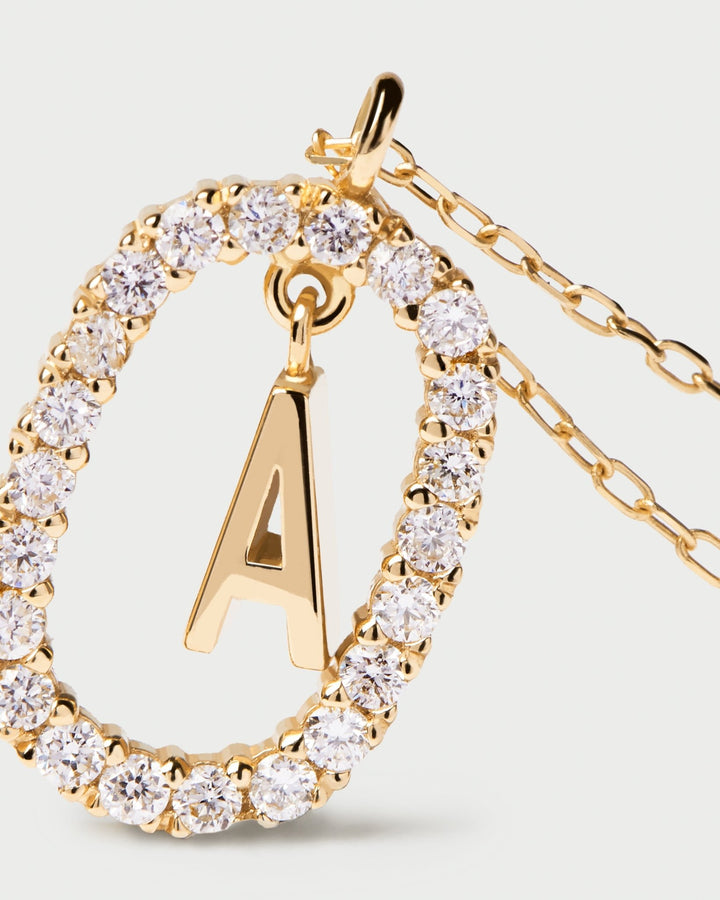 PDPAOLA 18ct Solid Gold Diamond Letter A Necklace - MococoPDPAOLACO05 - 006 - U8435511721953Necklaces