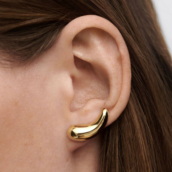 PDPAOLA Gold Aqua Stud Earrings - MococoPDPAOLAAR01 - C49 - U8435511758553Earrings