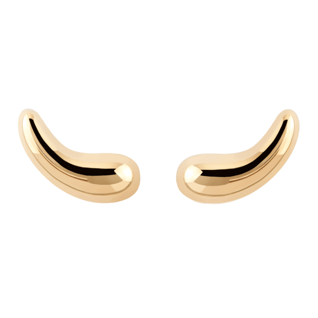 PDPAOLA Gold Aqua Stud Earrings - MococoPDPAOLAAR01 - C49 - U8435511758553Earrings
