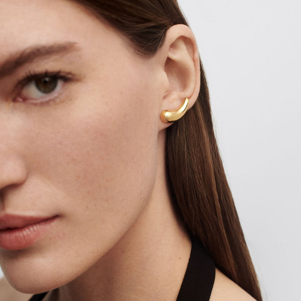PDPAOLA Gold Aqua Stud Earrings - MococoPDPAOLAAR01 - C49 - U8435511758553Earrings