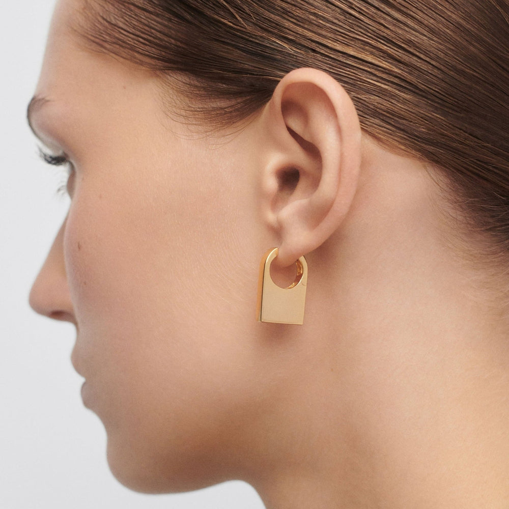 PDPAOLA Gold Chicago Hoop Earrings - MococoPDPAOLAAR01 - C33 - U8435511756788Earrings