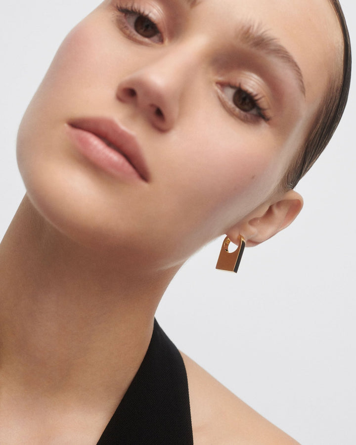 PDPAOLA Gold Chicago Hoop Earrings - MococoPDPAOLAAR01 - C33 - U8435511756788Earrings