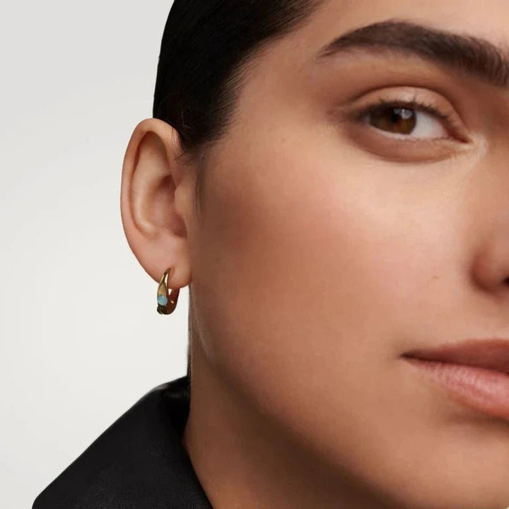 PDPAOLA Gold Coral Hoop Earrings - MococoPDPAOLAAR01 - B73 - U8435511752681Earrings