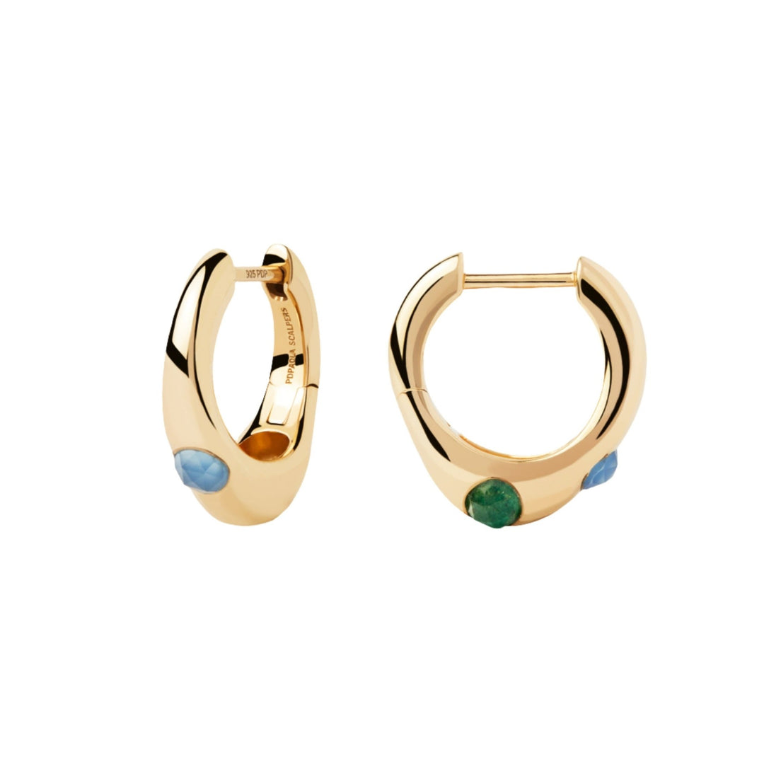 PDPAOLA Gold Coral Hoop Earrings - MococoPDPAOLAAR01 - B73 - U8435511752681Earrings