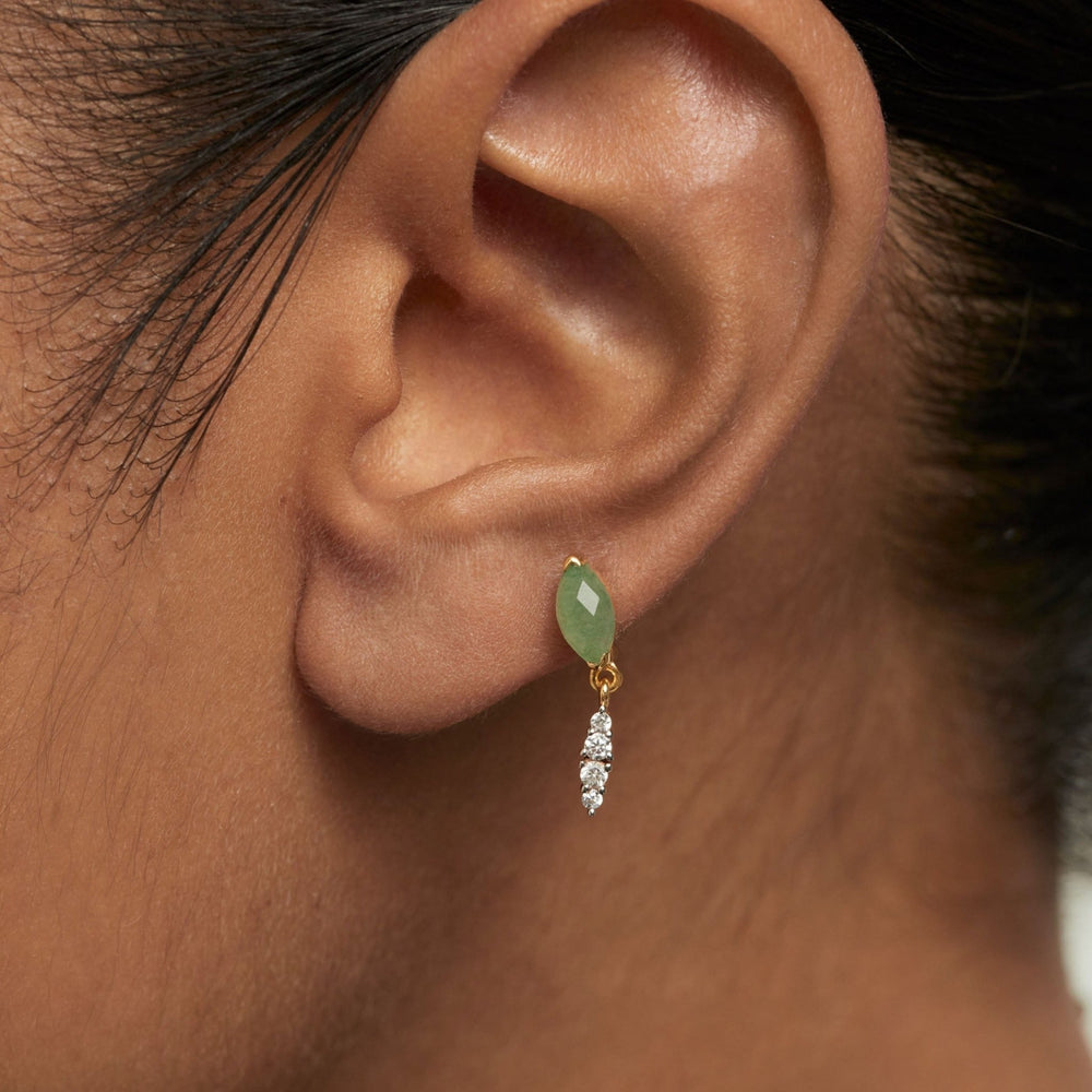 PDPAOLA Gold Green Aventurine Ginger Single Earring - MococoPDPAOLAPG01 - 063 - U8435511747120Earrings