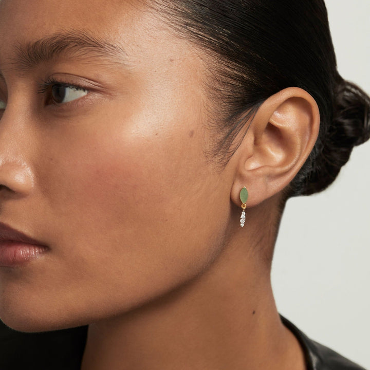 PDPAOLA Gold Green Aventurine Ginger Single Earring - MococoPDPAOLAPG01 - 063 - U8435511747120Earrings