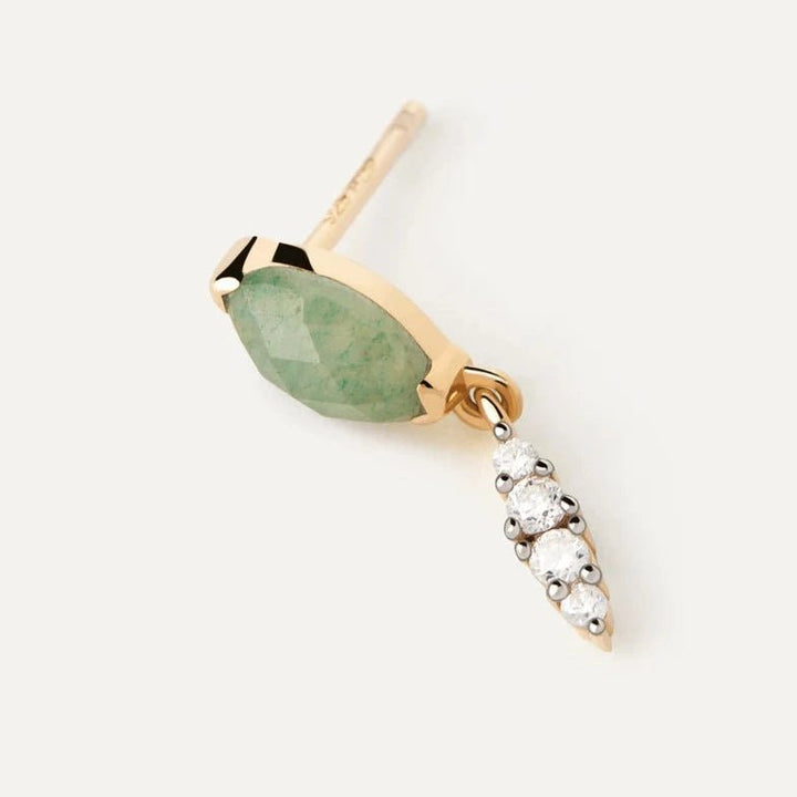 PDPAOLA Gold Green Aventurine Ginger Single Earring - MococoPDPAOLAPG01 - 063 - U8435511747120Earrings