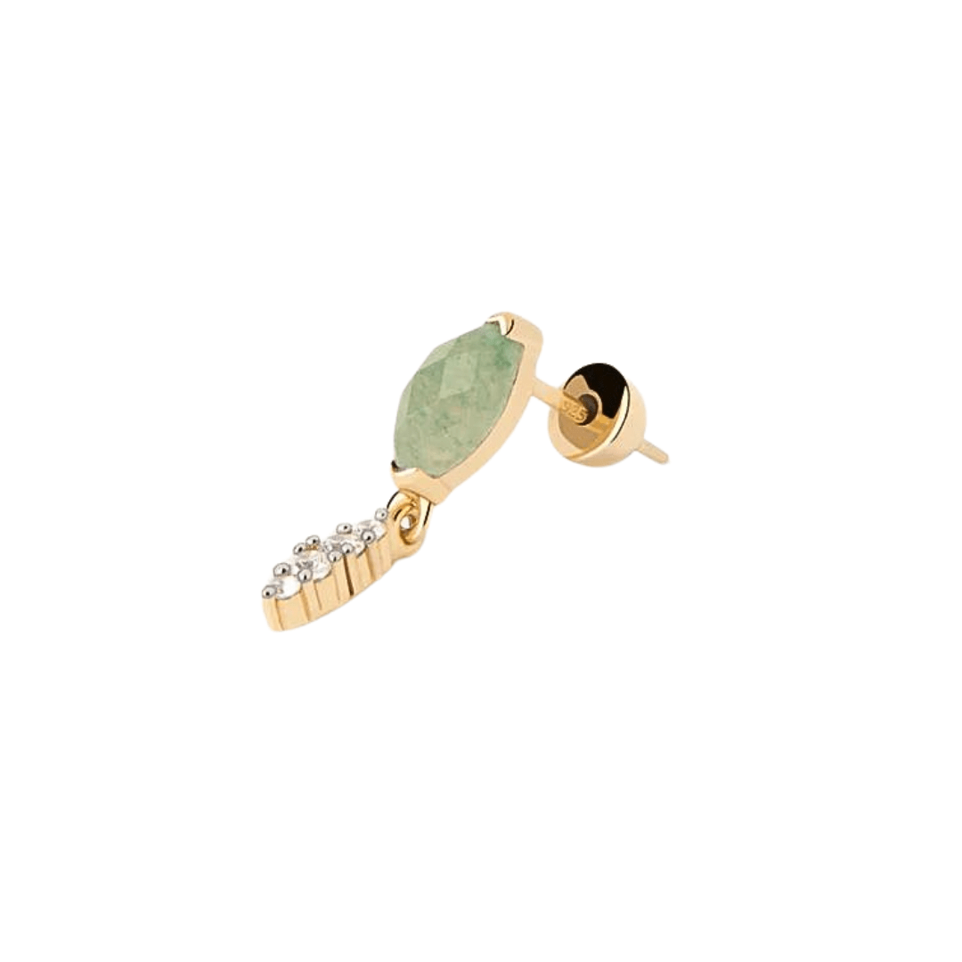 PDPAOLA Gold Green Aventurine Ginger Single Earring - MococoPDPAOLAPG01 - 063 - U8435511747120Earrings