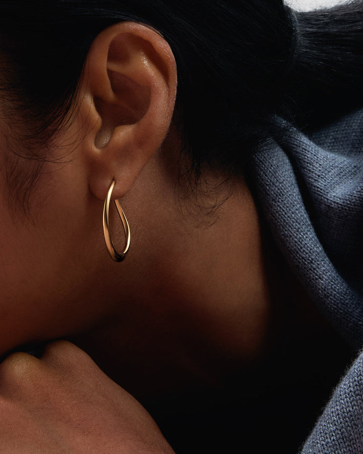 PDPAOLA Gold Halo Hoops Oval Hoop Earrings - MococoPDPAOLAAR01-G52-UEarrings