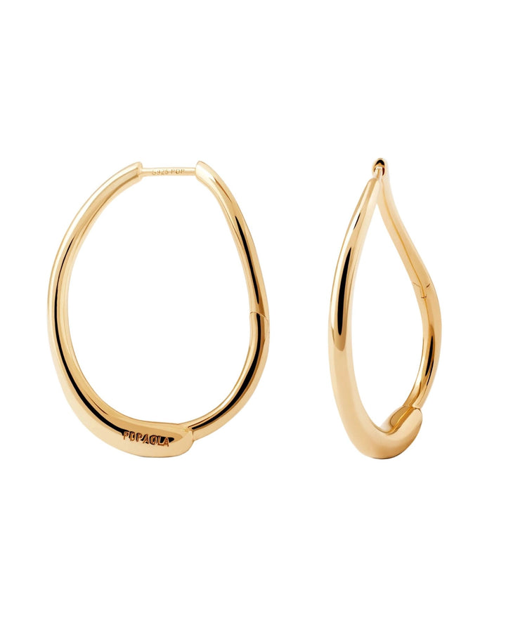 PDPAOLA Gold Halo Hoops Oval Hoop Earrings - MococoPDPAOLAAR01-G52-UEarrings
