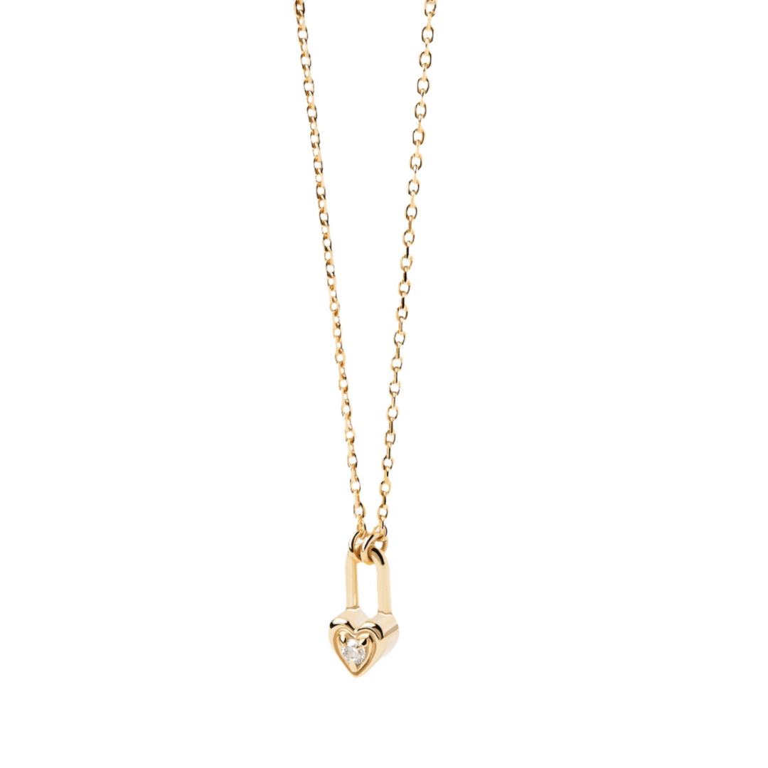 PDPAOLA Gold Heart Padlock Necklace - MococoPDPAOLACO01 - 510 - U8435511731341Necklaces