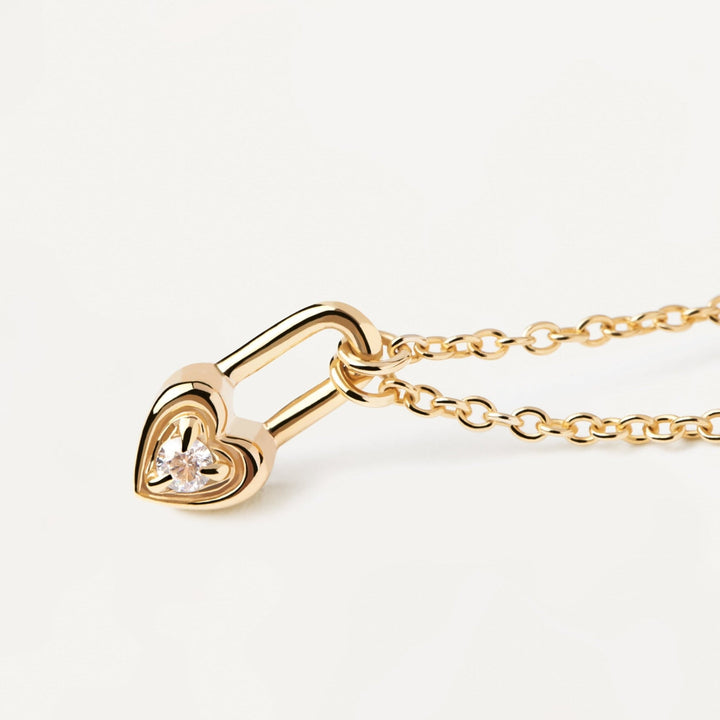 PDPAOLA Gold Heart Padlock Necklace - MococoPDPAOLACO01 - 510 - U8435511731341Necklaces