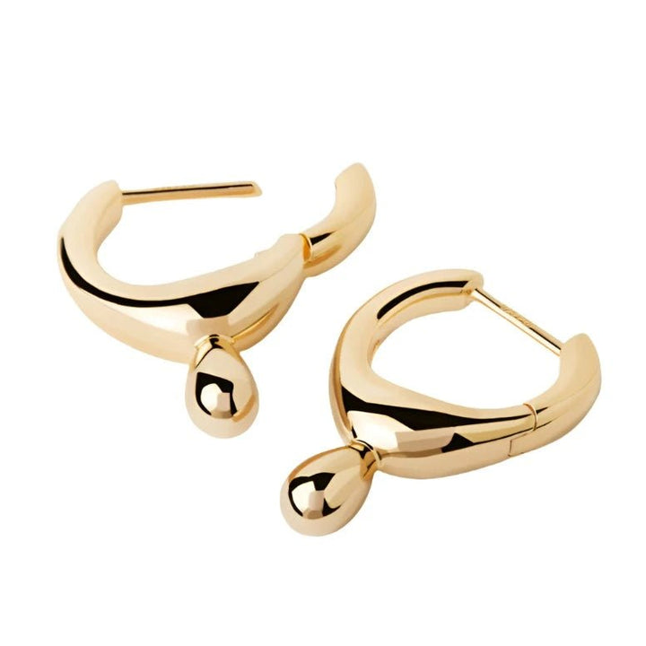 PDPAOLA Gold Lava Hoop Earrings - MococoPDPAOLAAR01 - B69 - U8435511752698Earrings