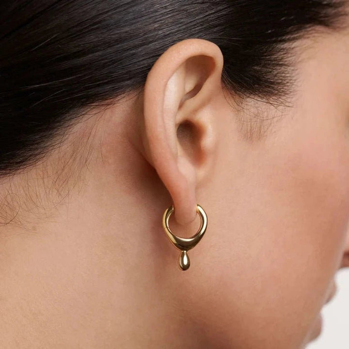 PDPAOLA Gold Lava Hoop Earrings - MococoPDPAOLAAR01 - B69 - U8435511752698Earrings