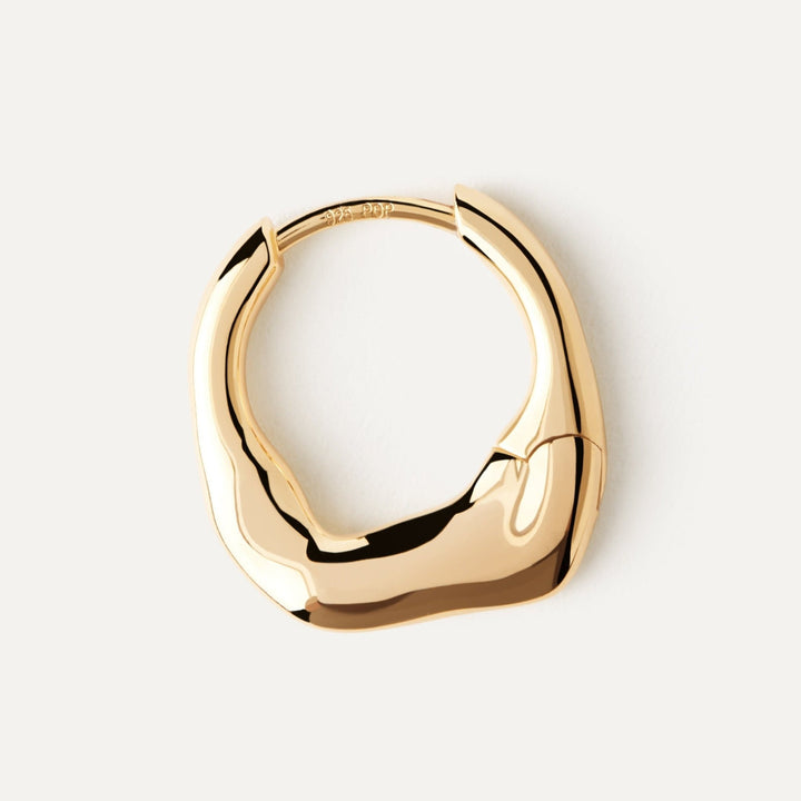 PDPAOLA Gold Mini Magma Hoop Earrings - MococoPDPAOLAAR01 - C27 - U8435511756733Earrings