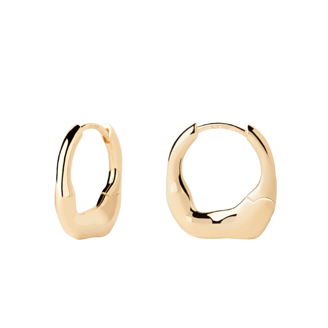 PDPAOLA Gold Mini Magma Hoop Earrings - MococoPDPAOLAAR01 - C27 - U8435511756733Earrings