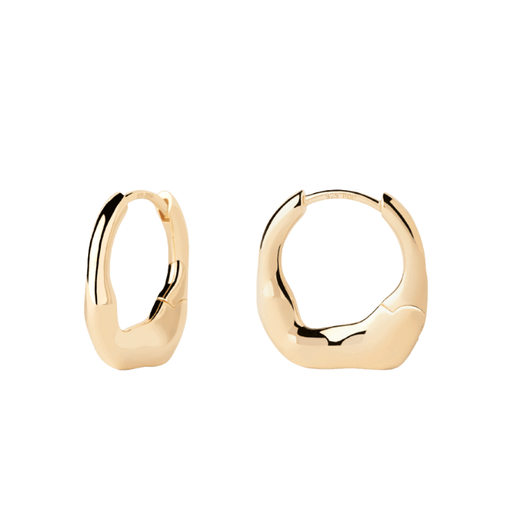 PDPAOLA Gold Mini Magma Hoop Earrings - MococoPDPAOLAAR01 - C27 - U8435511756733Earrings