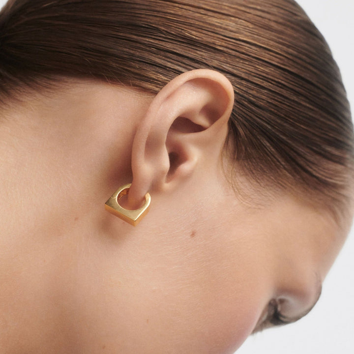 PDPAOLA Gold New York Single Hoop Earring - MococoPDPAOLAPG01 - 276 - U8435511756832Earrings