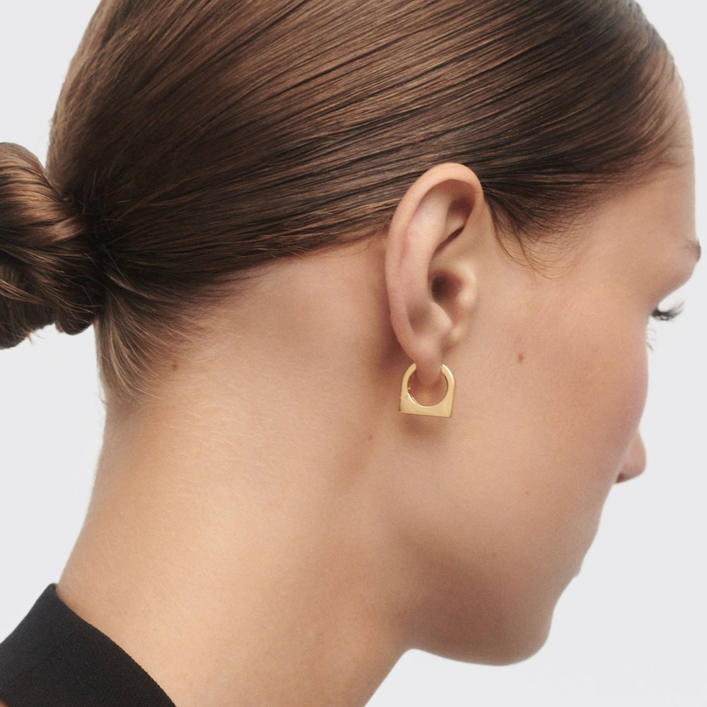 PDPAOLA Gold New York Single Hoop Earring - MococoPDPAOLAPG01 - 276 - U8435511756832Earrings