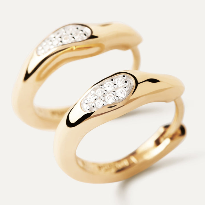 PDPAOLA Gold Onda Hoop Earrings - MococoPDPAOLAAR01 - C12 - U8435511756757Earrings