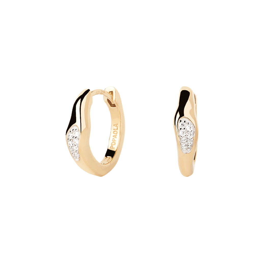 PDPAOLA Gold Onda Hoop Earrings - MococoPDPAOLAAR01 - C12 - U8435511756757Earrings