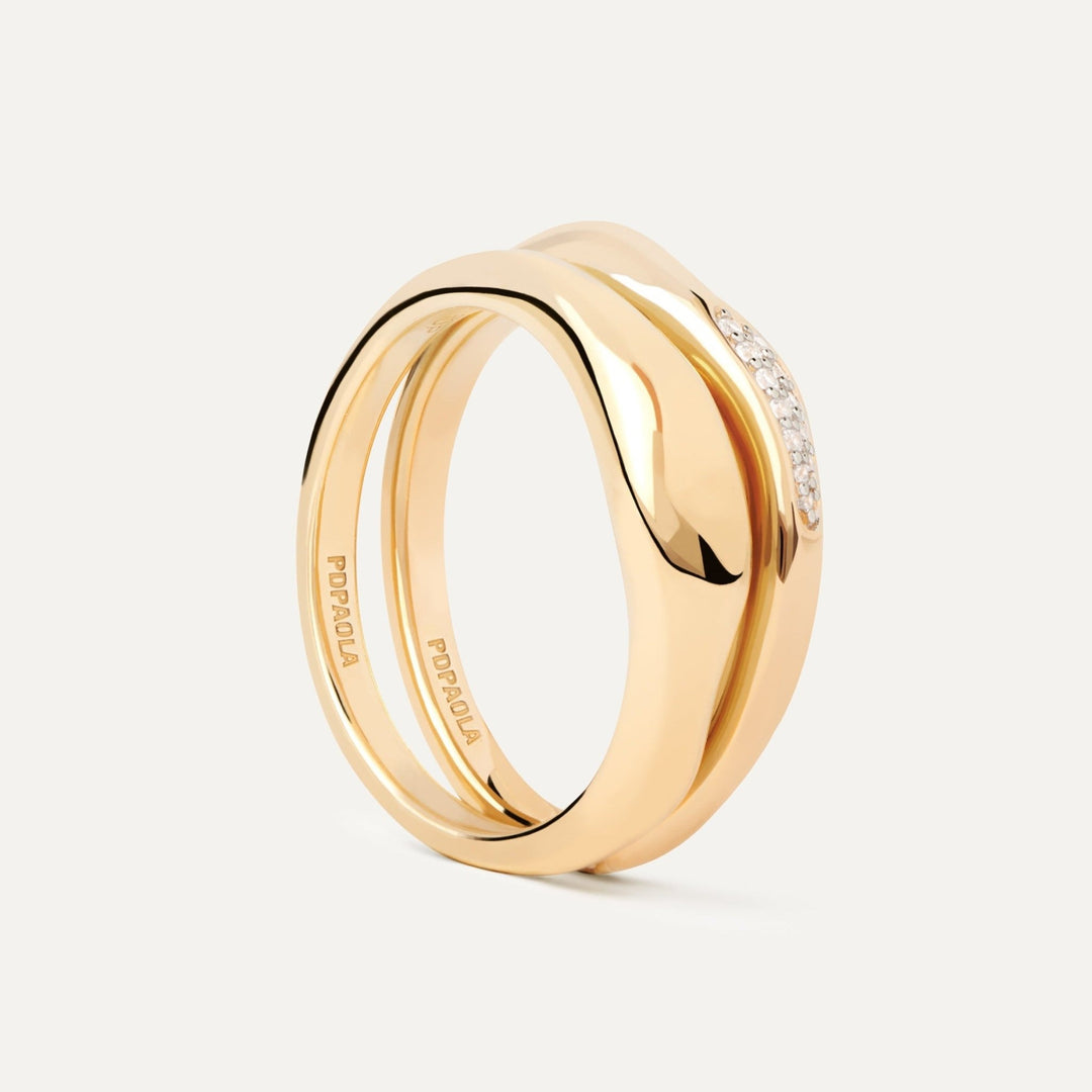 PDPAOLA Gold Onda Ring Set - MococoPDPAOLAAN01 - C21 - 128435511756498Rings