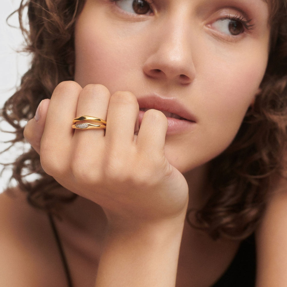 PDPAOLA Gold Onda Ring Set - MococoPDPAOLAAN01 - C21 - 128435511756498Rings