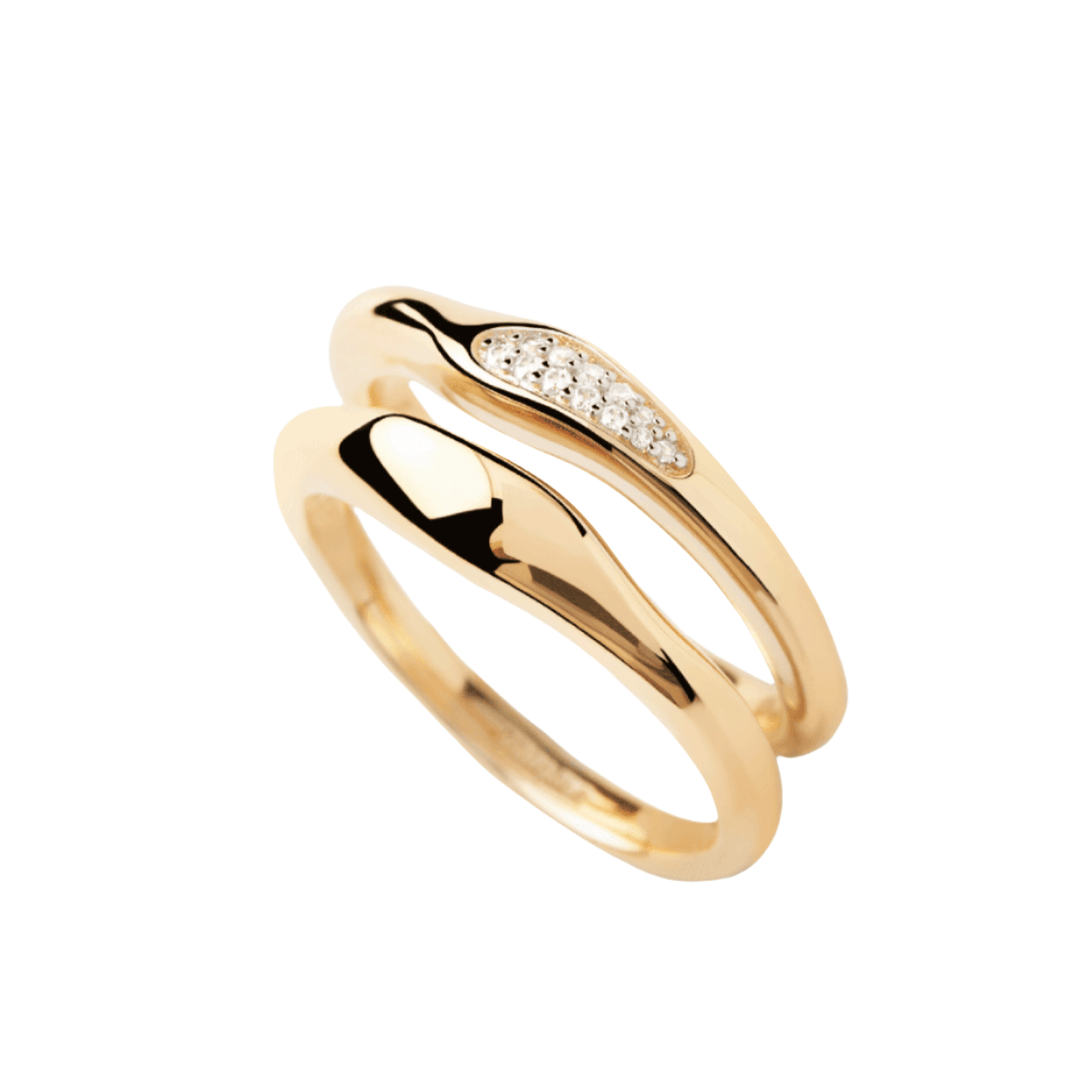 PDPAOLA Gold Onda Ring Set - MococoPDPAOLAAN01 - C21 - 128435511756498Rings