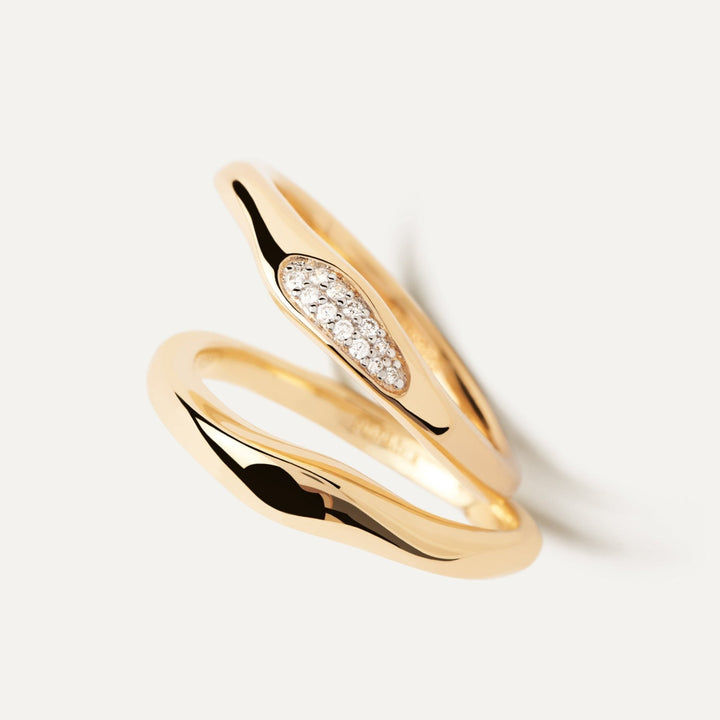 PDPAOLA Gold Onda Ring Set - MococoPDPAOLAAN01 - C21 - 128435511756498Rings