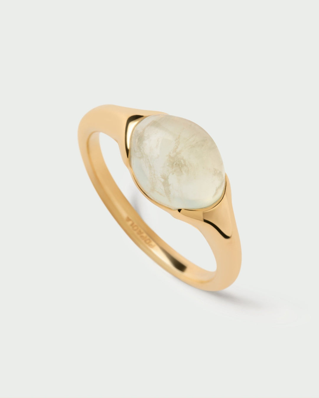 PDPAOLA Gold Prehnite Bay Gemstone Ring - MococoPDPAOLAAN01-D93-14Rings