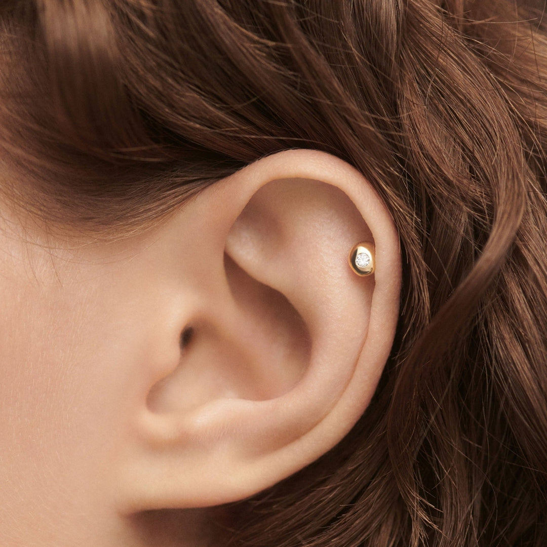 PDPAOLA Gold Sand Single Stud Earring - MococoPDPAOLAPG01 - 241 - U8435511756818Earrings