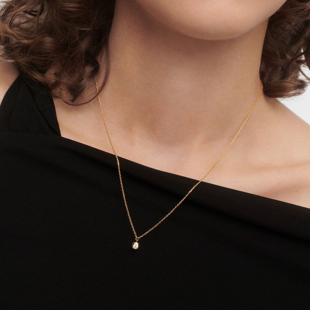 PDPAOLA Gold Sand Solitary Necklace - MococoPDPAOLACO01 - 869 - U8435511756849Necklaces