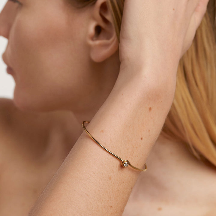 PDPAOLA Gold Siena Bangle - MococoPDPAOLAPU01 - 619 - U8435511750458Bracelets