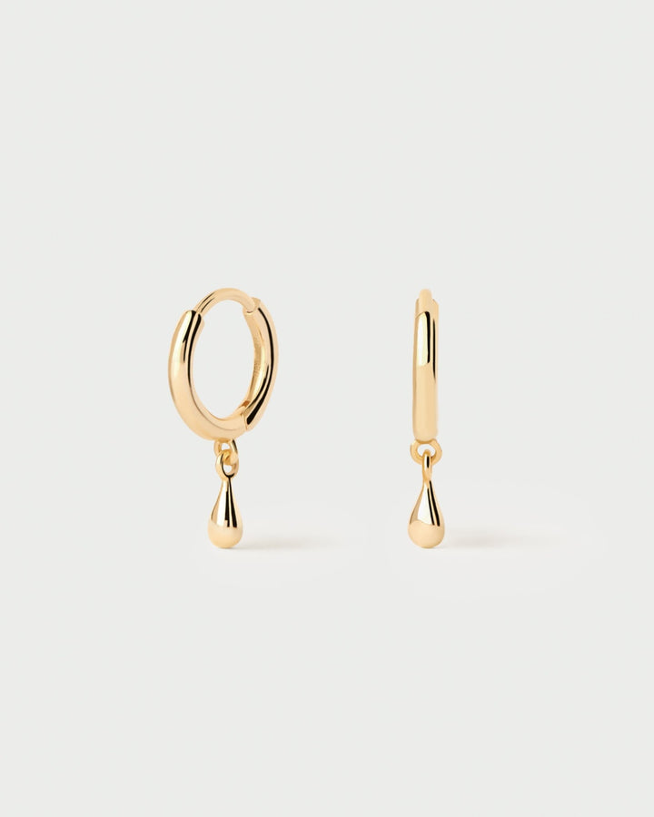 PDPAOLA Gold Teardrop Single Hoop Earring - MococoPDPAOLAPG01 - 025Earrings
