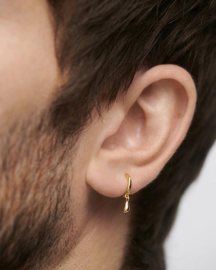 PDPAOLA Gold Teardrop Single Hoop Earring - MococoPDPAOLAPG01 - 025Earrings