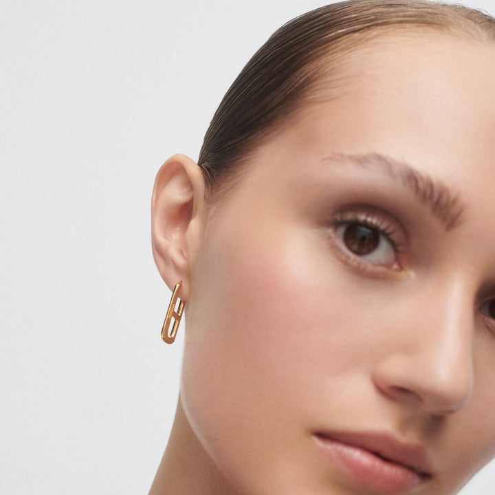 PDPAOLA Gold Texas Hoop Earrings - MococoPDPAOLAAR01 - C18 - U8435511756771Earrings