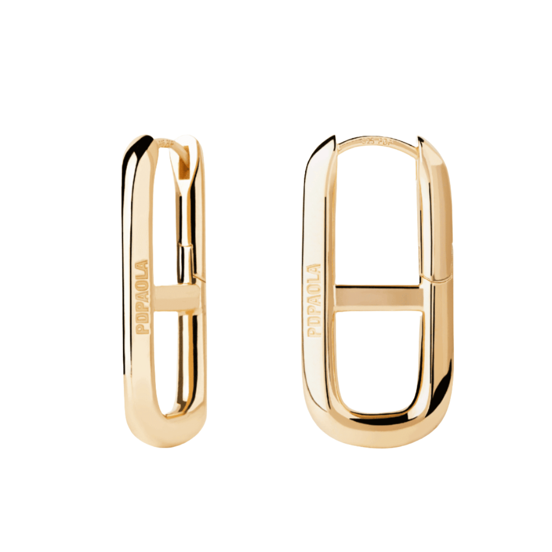 PDPAOLA Gold Texas Hoop Earrings - MococoPDPAOLAAR01 - C18 - U8435511756771Earrings