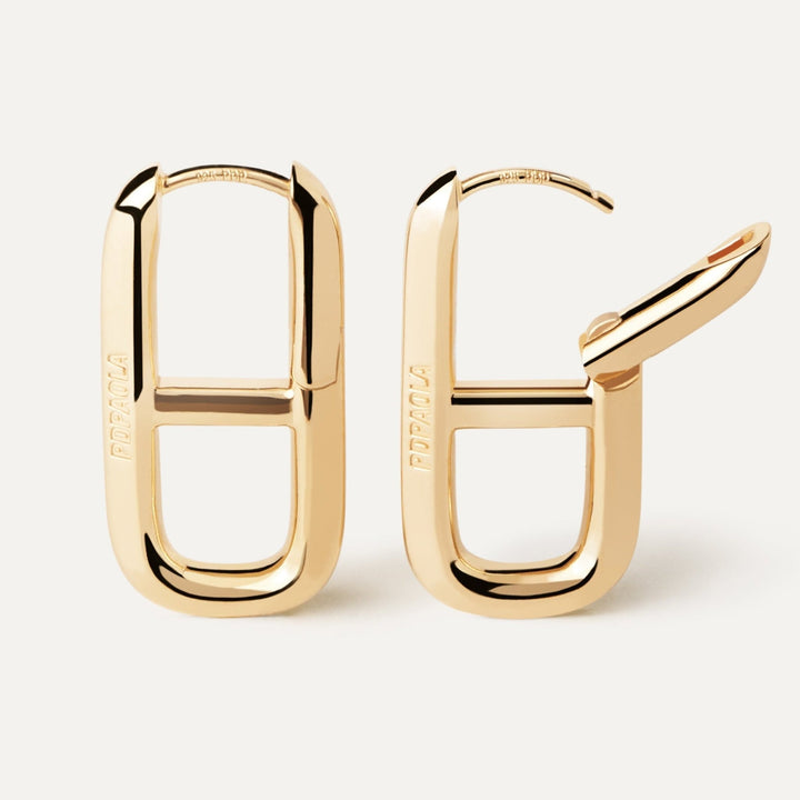 PDPAOLA Gold Texas Hoop Earrings - MococoPDPAOLAAR01 - C18 - U8435511756771Earrings