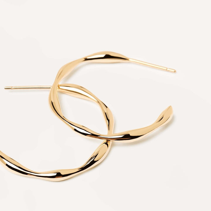 PDPAOLA Gold Vanilla Hoop Earrings - MococoPDPAOLAAR01 - 306 - U8435511716614Earrings