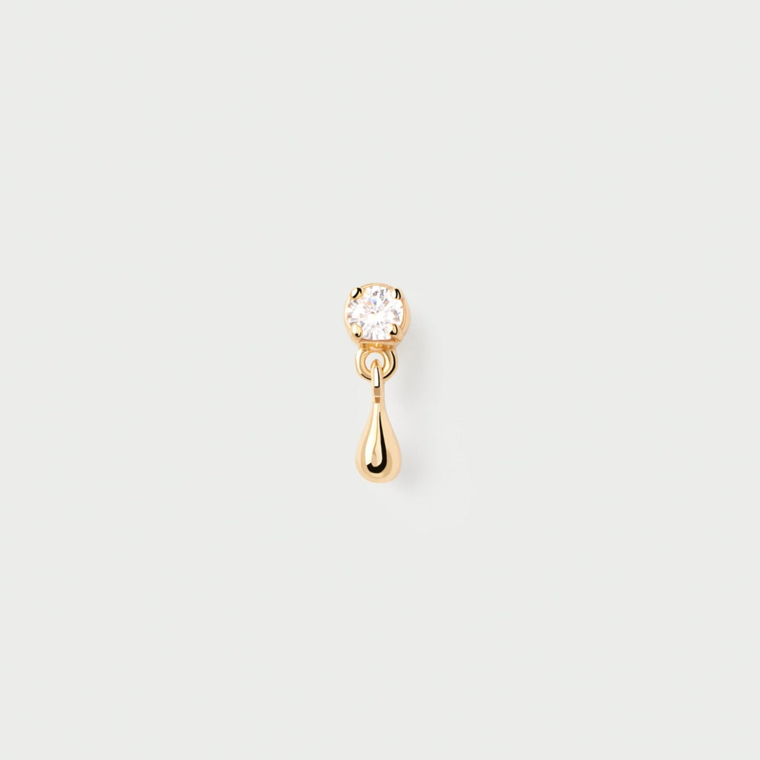 PDPAOLA Gold Water Single Stud Earring - MococoPDPAOLAPG01 - 027 - U8435511743849Earrings