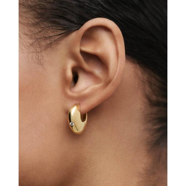 PDPAOLA Gold Wave Hoops Earrings - MococoPDPAOLAAR01-F60-UEarrings