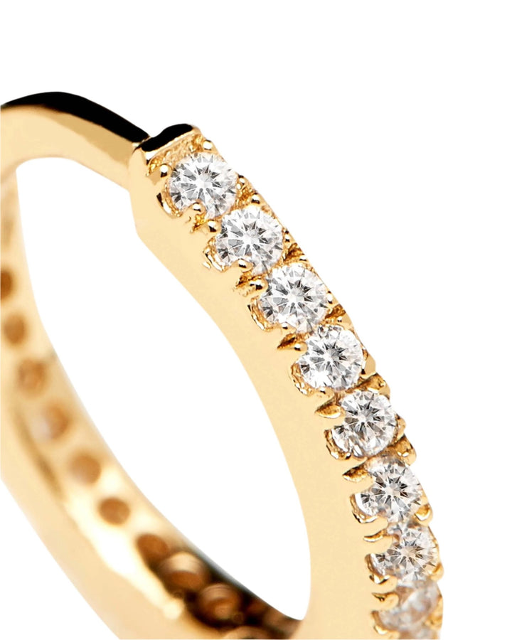 PDPAOLA Gold White Mini Hoops - MococoPDPAOLAAR01 - 134 - U8435511713279Earrings