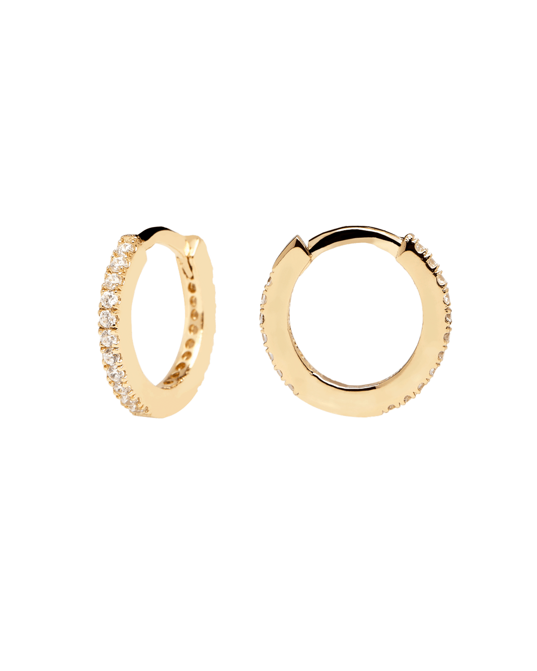 PDPAOLA Gold White Mini Hoops - MococoPDPAOLAAR01 - 134 - U8435511713279Earrings