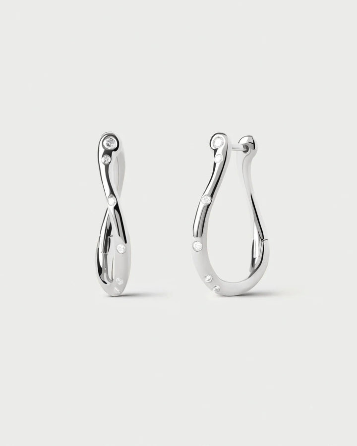 Pdpaola Silver Air Mini Hoops - MococoPDPAOLAAR02-F52-U8435511767883Earrings